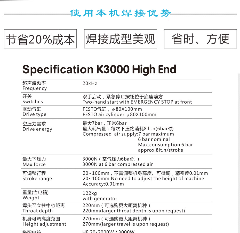 靈高K3000High End參數表